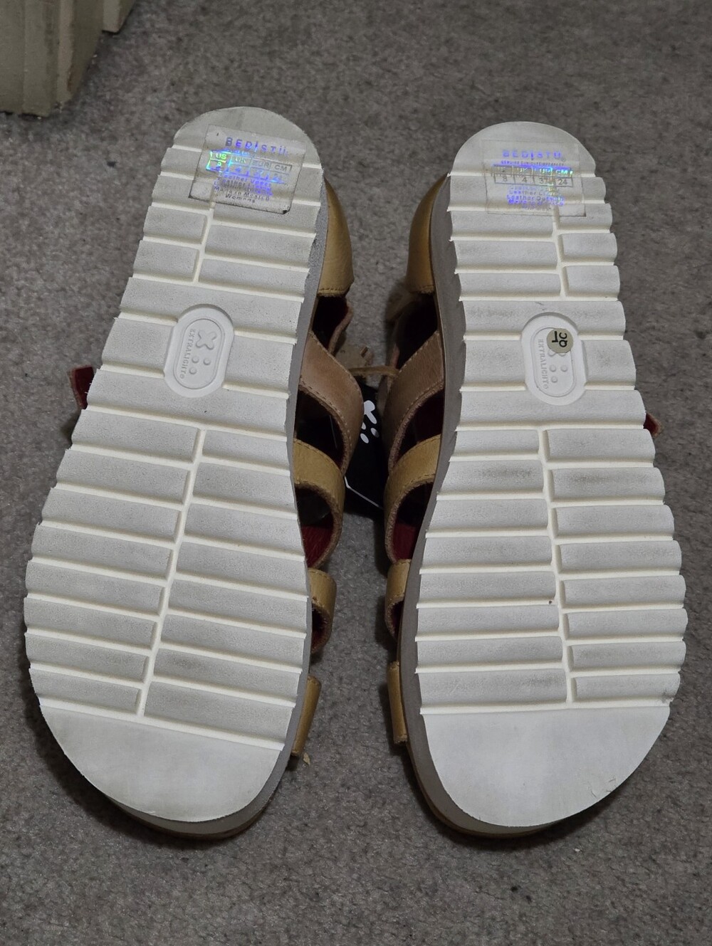 Bed Stu Ada Cage Platform leather distressed sandal Size 8 - No Box NEW - Picture 9 of 15